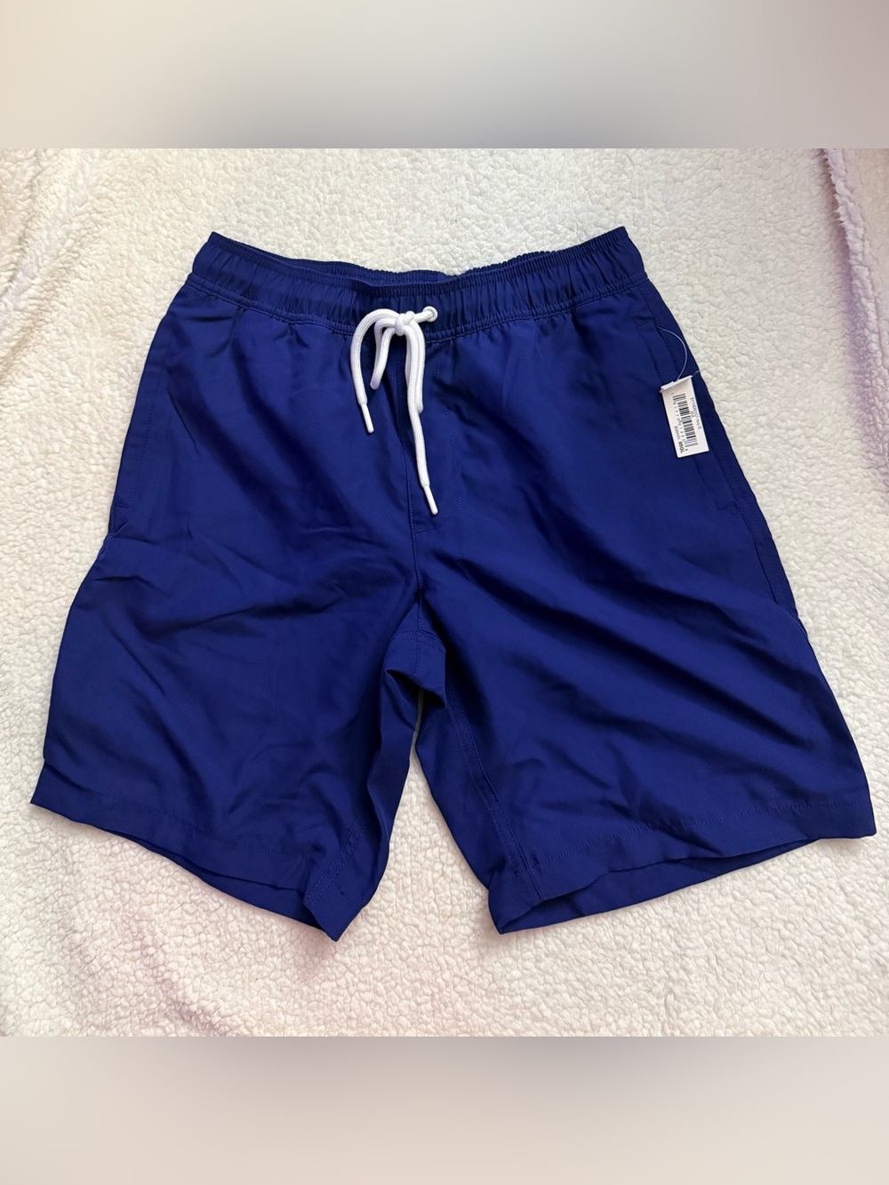 Royal Blue Drawstring Swim Shorts. Size Small